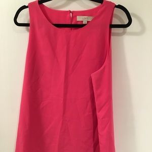 LOFT pink dress tank